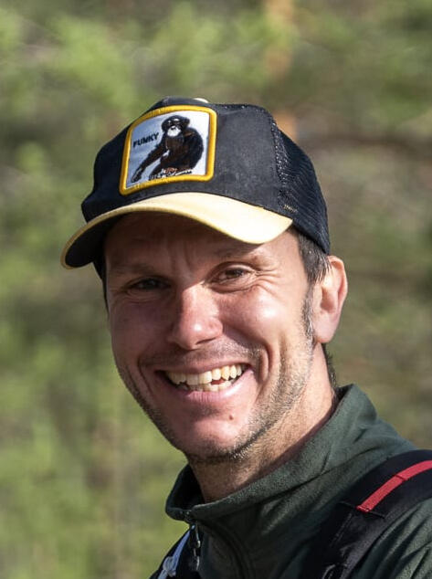 Finland wilderness guide Matteo Your smiling certified Finland wilderness guide Matteo; Guida ambientale escursionistica in Finlandia in italiano